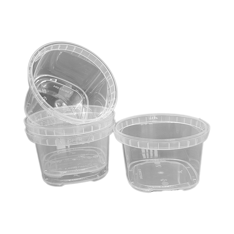 PP IML Plastic Square Yogurt Bucket