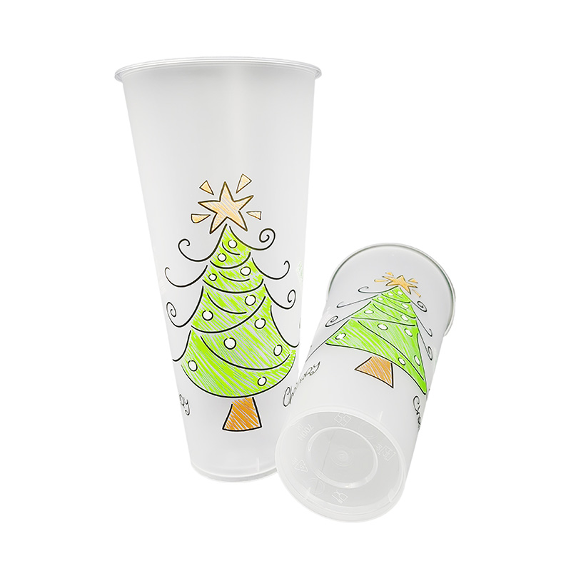 PP Plasitc Juice Cup In Mold Label