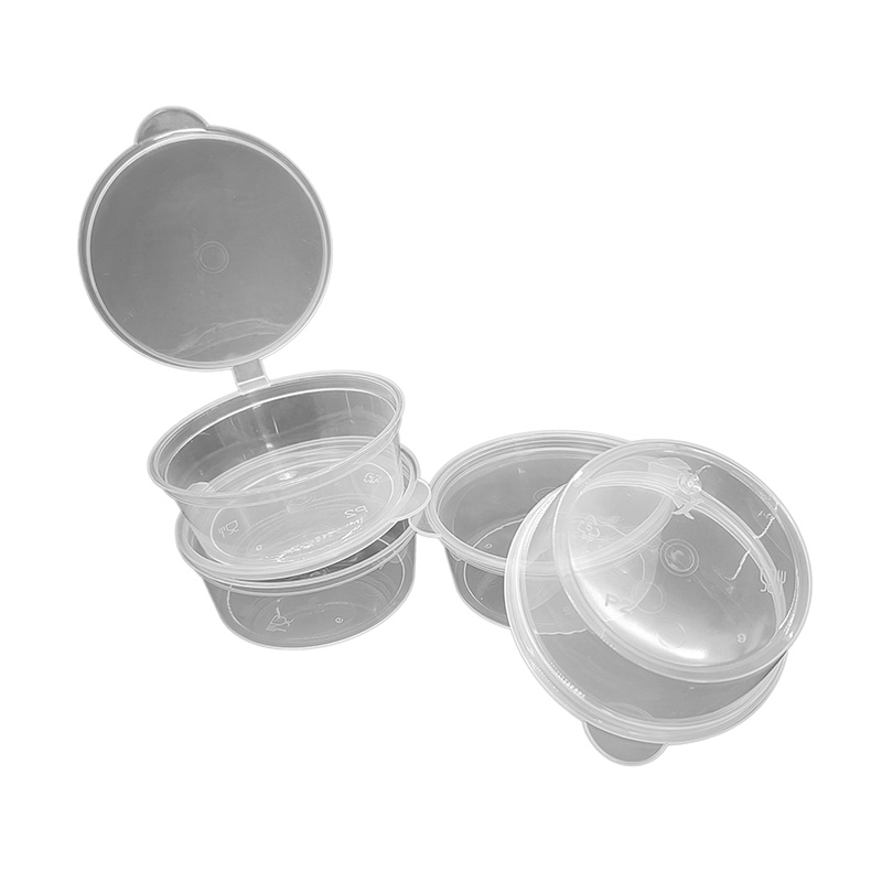 PP Plastic Hinged Sauce Container
