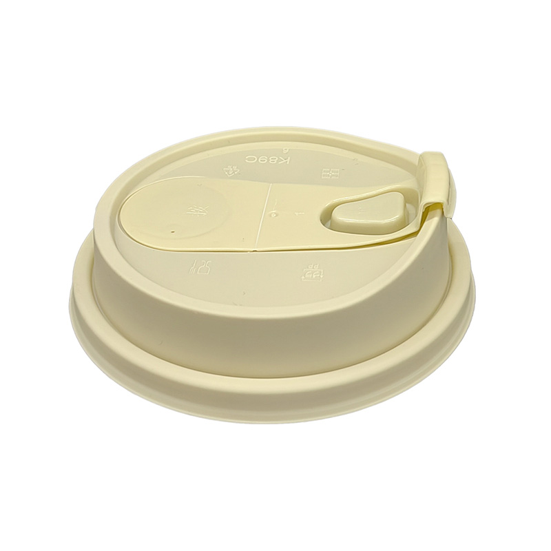 PP Plastic Flat ฝาสำหรับดื่มถ้วย